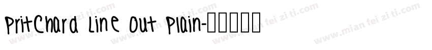 Pritchard Line Out Plain字体转换